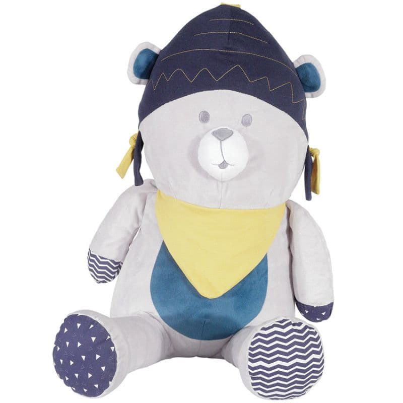 Peluche ours Lama M'Ours 57cm multicolore ultra-douce