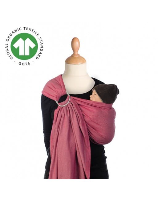 Écharpe de portage BB-Sling Berry Dusk Babylonia, coloris rose-mauve