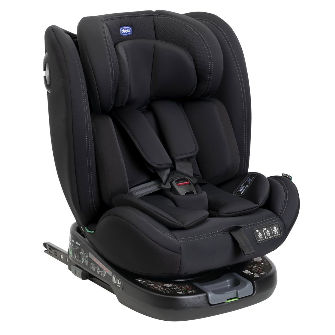 Siège auto Unico Evo i-Size noir Chicco, vue de face