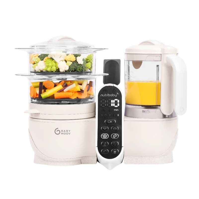Nutribaby+ Babymoov robot cuiseur mixeur 6 en 1 minéral beige